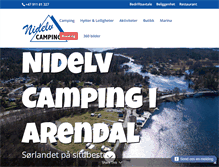 Tablet Screenshot of nidelvcamping.no